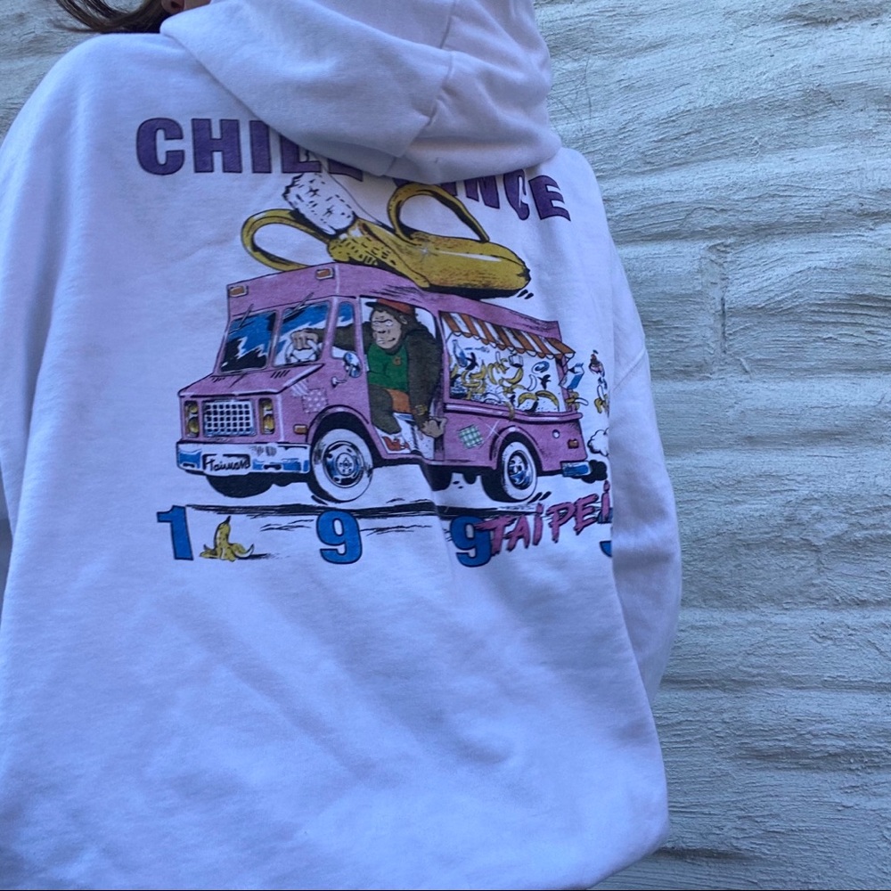 Chill with me brandy Melville oversized hoodie